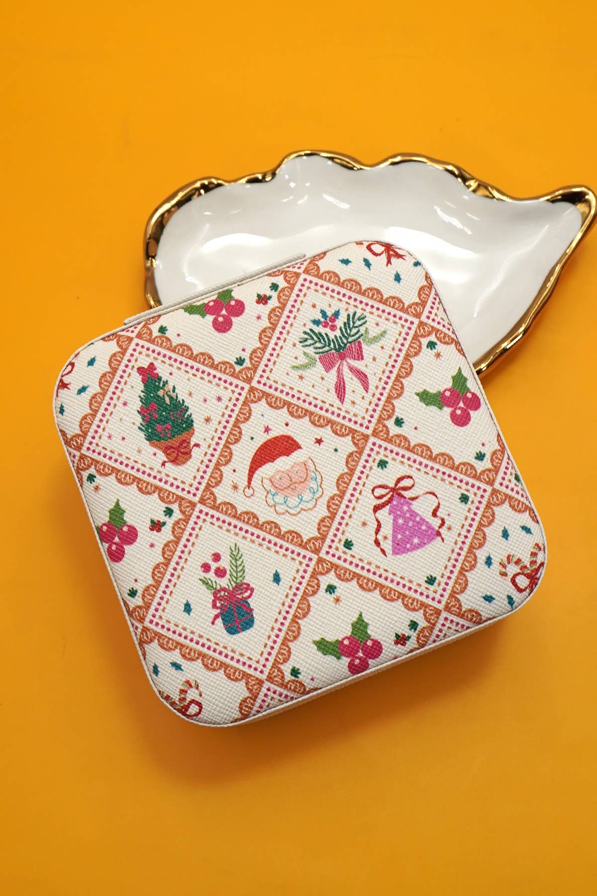 DESIGNED JEWELRY ORGANIZER TRAVEL BOX CASE