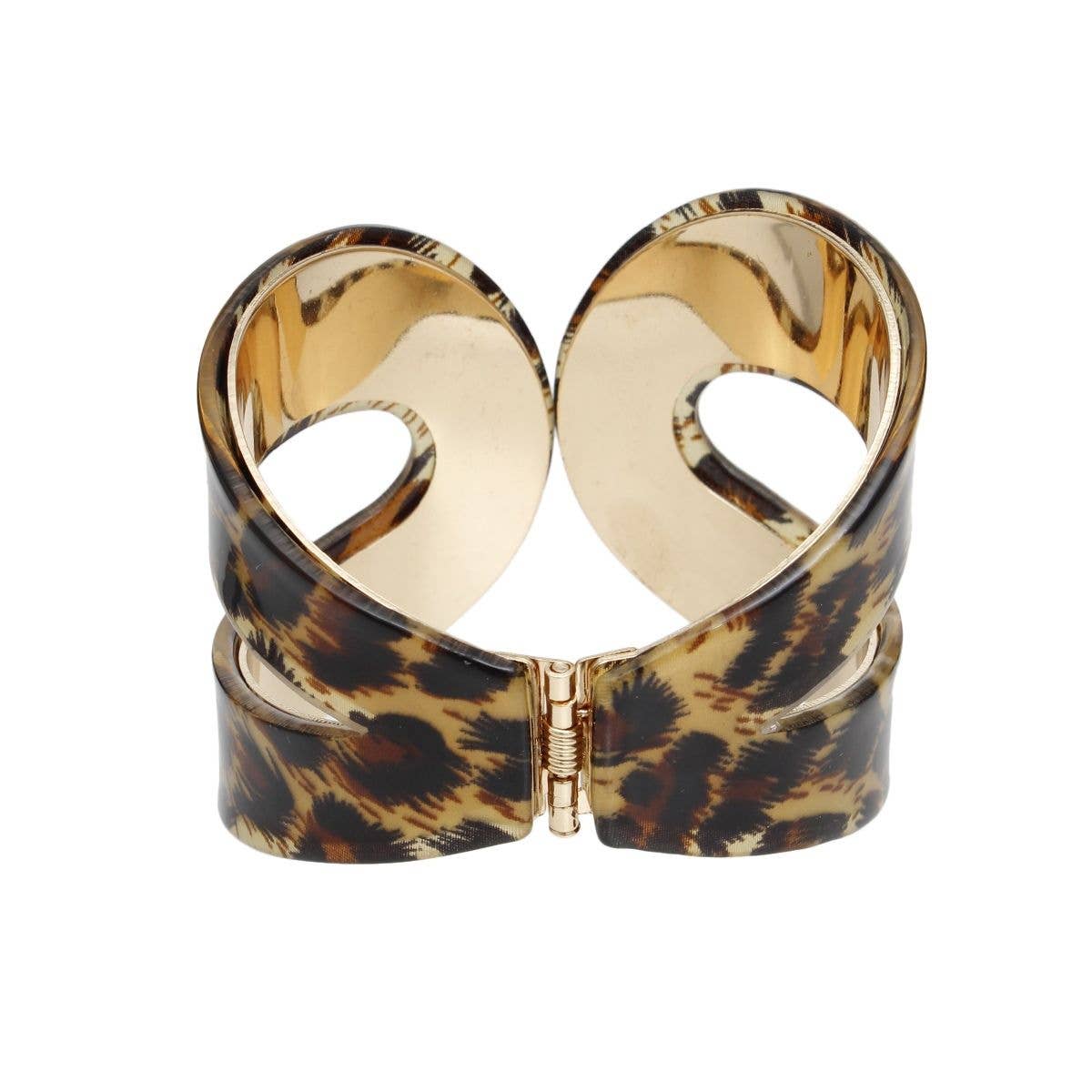 Cuff Wild Tribal Leopard Print Loop Bracelet