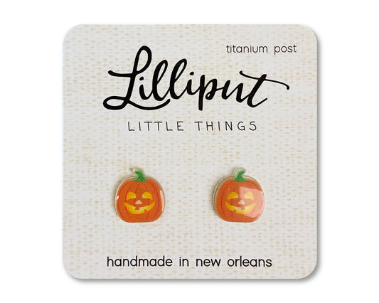 Jack O' Lantern Earrings // Halloween Earrings