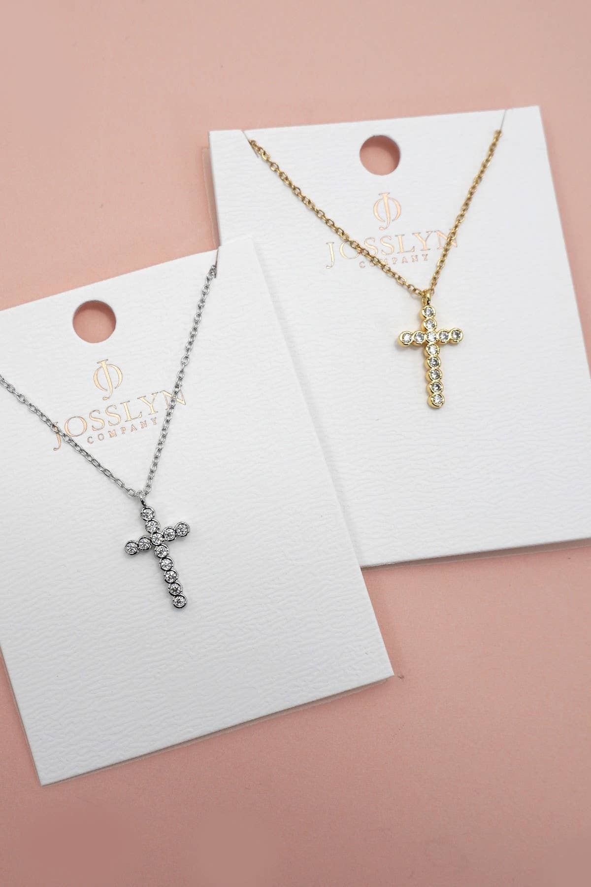 18K STAINLESS STEEL TARNISH FREE CROSS NECKLACE