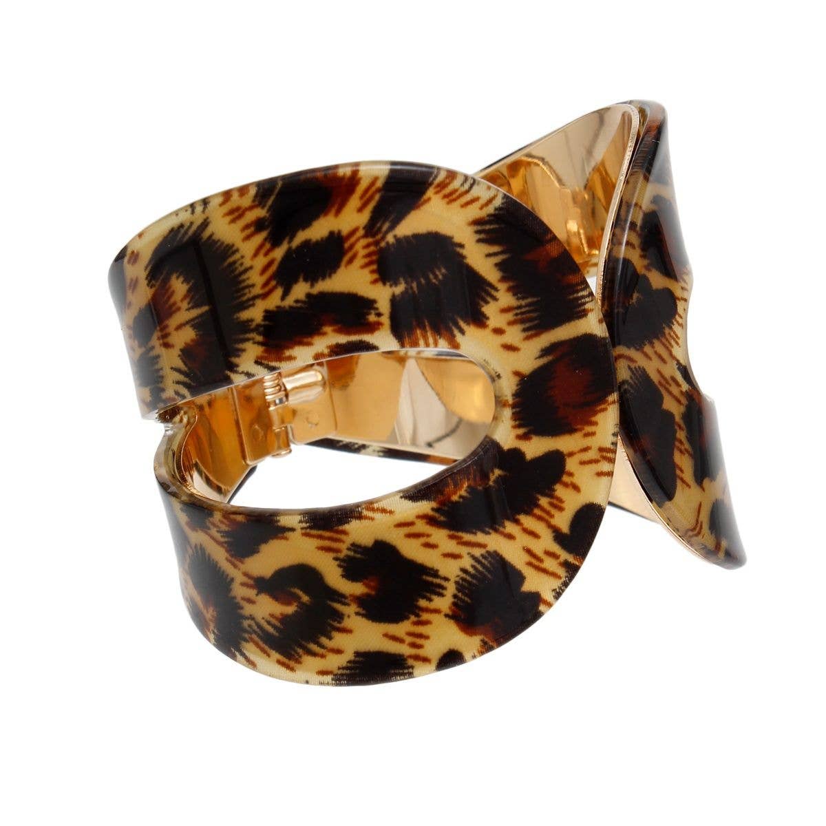 Cuff Wild Tribal Leopard Print Loop Bracelet
